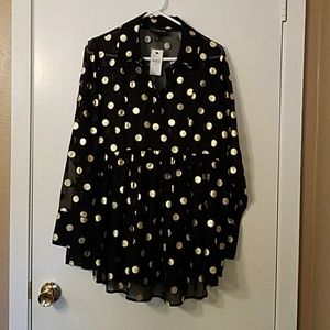 Lane Bryant chiffon babydoll